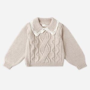 Rylee + Cru Alice Sweater, Heathered Antique
